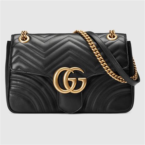 gucci marmont large shoulder bag conpared to.medium|gg marmont matelassé shoulder bag.